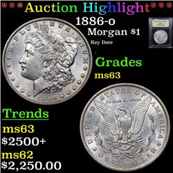 ***Auction Highlight*** 1886-o Morgan Dollar $1 Graded Select Unc By USCG (fc)