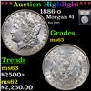 Image 1 : ***Auction Highlight*** 1886-o Morgan Dollar $1 Graded Select Unc By USCG (fc)