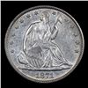 Image 2 : ***Auction Highlight*** 1871-p Seated Half Dollar 50c Graded Select+ Unc By USCG (fc)