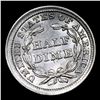 Image 3 : ***Auction Highlight*** 1857-p Mint Error Seated Liberty Half Dime 1/2 10c Graded Choice Unc By USCG