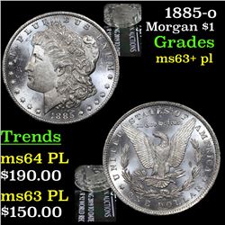 1885-o Morgan Dollar $1 Grades Select Unc+ PL