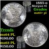 Image 1 : 1885-o Morgan Dollar $1 Grades Select Unc+ PL