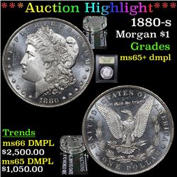 ***Auction Highlight*** 1880-s Morgan Dollar $1 Graded GEM+ DMPL By USCG (fc)