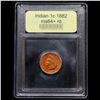 Image 4 : ***Auction Highlight*** 1882 Indian Cent 1c Graded Choice+ Unc RD By USCG (fc)
