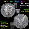 Image 1 : ***Auction Highlight*** 1878-cc Morgan Dollar $1 Graded Choice Unc+ DMPL By USCG (fc)
