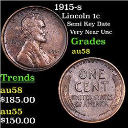 1915-s Lincoln Cent 1c Grades Choice AU/BU Slider