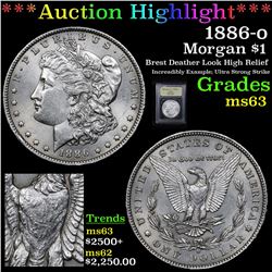 ***Auction Highlight*** 1886-o Morgan Dollar $1 Graded  Select Unc By USCG (fc)