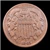 Image 2 : 1865 Two Cent Piece 2c Grades vf+