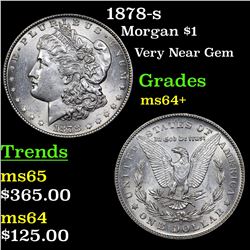 1878-s Morgan Dollar $1 Grades Choice+ Unc