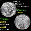 Image 1 : 1878-s Morgan Dollar $1 Grades Choice+ Unc