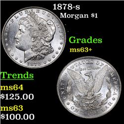 1878-s Morgan Dollar $1 Grades Select+ Unc