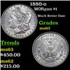 Image 1 : 1880-o Morgan Dollar $1 Grades Select Unc