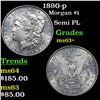 Image 1 : 1890-p Morgan Dollar $1 Grades Select+ Unc