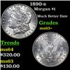 Image 1 : 1890-s Morgan Dollar $1 Grades Select+ Unc