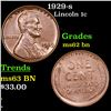 Image 1 : 1929-s Lincoln Cent 1c Grades Select Unc BN