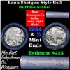 Image 1 : Buffalo Nickel Shotgun Roll in Old Bank Style  'Bell Telephone' Wrapper 1929 & d Mint Ends