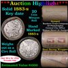 Image 1 : ***Auction Highlight*** Full solid Key date 1883-s Morgan silver dollar roll, 20 coins