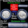 Image 1 : Buffalo Nickel Shotgun Roll in Old Bank Style 'Bell Telephone'  Wrapper 1923 & d Mint Ends