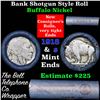 Image 1 : Buffalo Nickel Shotgun Roll in Old Bank Style 'Bell Telephone'  Wrapper 1918 & s Mint Ends