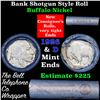 Image 1 : Buffalo Nickel Shotgun Roll in Old Bank Style 'Bell Telephone'  Wrapper 1926 & d Mint Ends