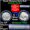 Image 1 : Buffalo Nickel Shotgun Roll in Old Bank Style 'Bell Telephone'  Wrapper 1920 & d Mint Ends