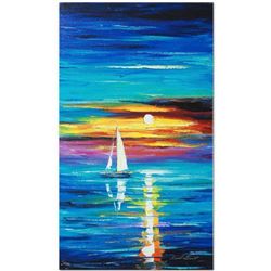 Leonid Afremov (1955-2019) "Reflection" Limited Edition Giclee on Canvas, Numbered and Signed. This 