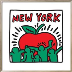 Keith Haring "Untitled Pop Art - New York" Custom Framed