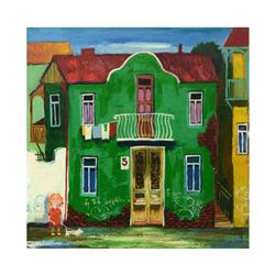 Mikheil Mikaberidze, Original Oil Painting on Canvas, Hand Signed Inverso with Certificate of Authen