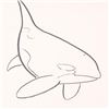 Image 2 : Wyland, "Orca" Framed Original Sketch, Hand Signed with Certificate of Authenticity.