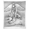 Image 1 : Mark Kostabi "Divine Intervention" Hand Signed Original Artwork with COA.