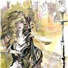 Image 2 : Lena Sotskova, "Enthusiasm" Mixed Media Original Painting, Hand Signed and with COA.