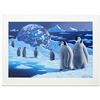 Image 1 : "Antarctica's Children" Limited Edition Serigraph by William Schimmel, Numbered and Hand Signed by t