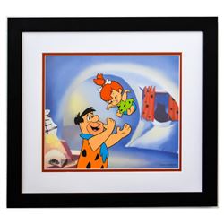 Hanna-Barbera- Sericel "Fred Tossing Pebbles"
