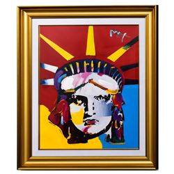 Peter Max- Original Mixed Media "Delta (Liberty) 2006 #1"