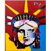 Image 2 : Peter Max- Original Mixed Media "Delta (Liberty) 2006 #1"