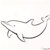 Image 2 : Wyland, "Dolphin" Framed Original Sketch, Hand Signed with Certificate of Authenticity.