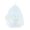 Image 1 : Glass Eye Studios, "Ornament (Santa White)" Hand Blown Glass Sculpture (Second).