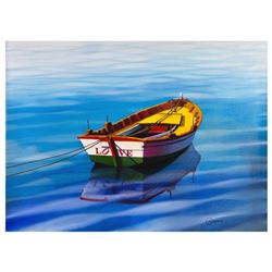 Orlando Quevedo - "The Love Boat" Original Acrylic Painting on Canvas, Hand Signed with Certificate 