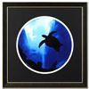 Image 1 : Wyland -Turtle (Blue) Framed Original Watercolor Painting, Hand Signed with Certificate!