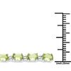 Image 3 : 9.03 Carat Genuine Peridot .925 Sterling Silver Bracelet