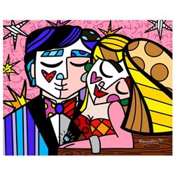 Romero Britto  Engagement Ring  Hand Signed Giclee on Canvas; Authenticated