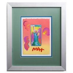 Peter Max- Original Mixed Media "Statue of Liberty Ver. #150"