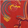 Image 2 : Gaylord Soli, "Man in Red" Framed Original Mixed Media Acrylic Painting, Hand Signed with Certificat