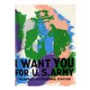 Image 1 : Steve Kaufman (1960-2010), "Uncle Sam" Hand Painted Limited Edition Silkscreen on Canvas, PP Numbere