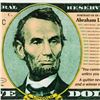 Image 2 : Steve Kaufman (1960-2010), "Portrait of an Achiever Abe Lincoln" Limited Edition Silkscreen on Canva