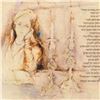 Image 2 : Brachi Horen, "Eshet Chail" Hand-Embellished Mixed Media with Goldleaf, Hand Signed with Certificate