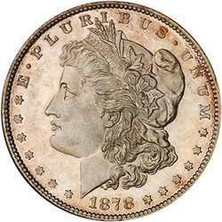 Lot 4 - 1878 7TF $1 Rev of 1878 NGC MS65 DPL