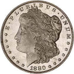 Lot 19 - 1880/9-S Morgan Dollar PCGS MS66