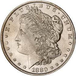 Lot 22 - 1880 Morgan Dollar NGC MS65