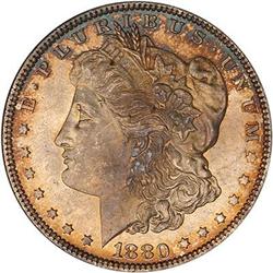 Lot 25 - 1880 Morgan Dollar NGC MS65